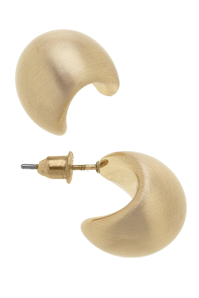 Icon Mini Tapered Puff Hoop Earrings - Canvas Style
