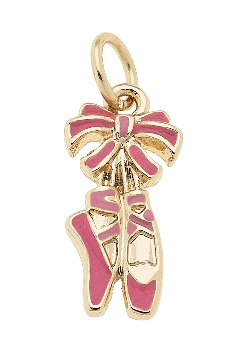 Charm Ballerina Per Braccialetto Italiano - Scarpette Da Danza Smaltate 9mm - Foto 6