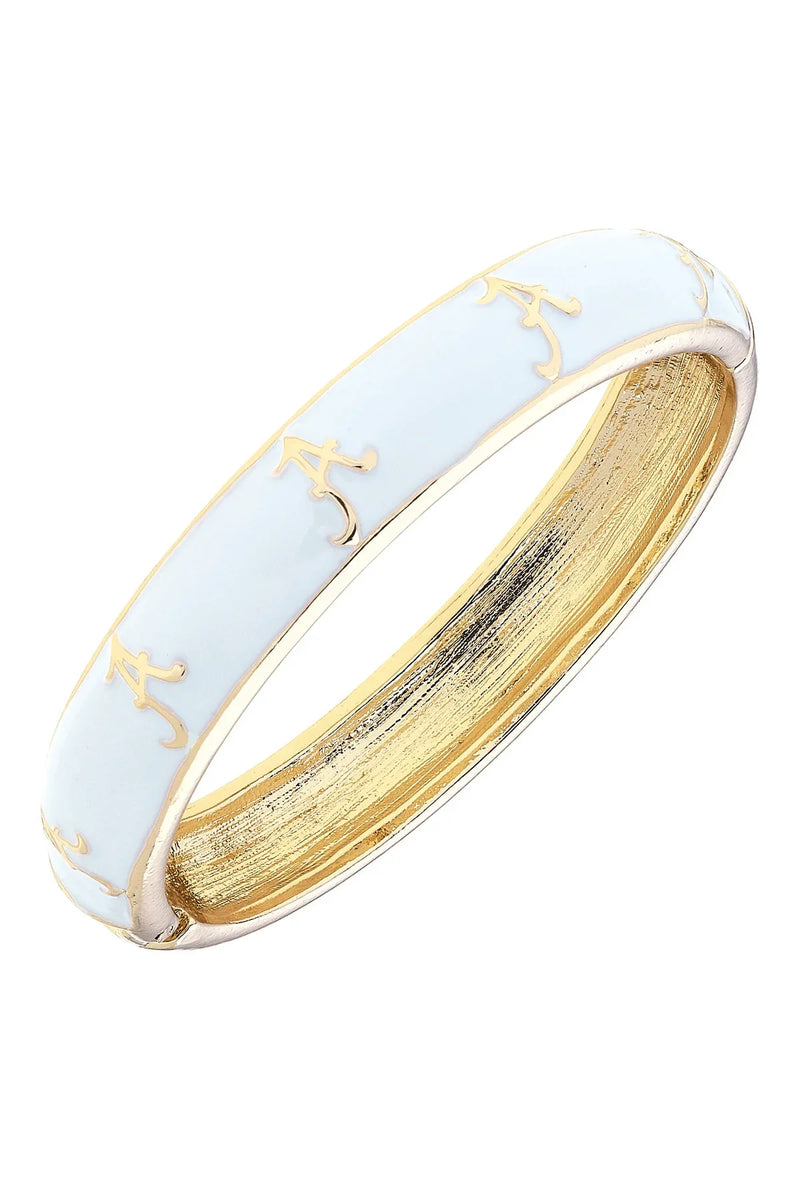 Georgia Bulldogs Sculpted Enamel Logo Hinge Bangle: Red main image 1