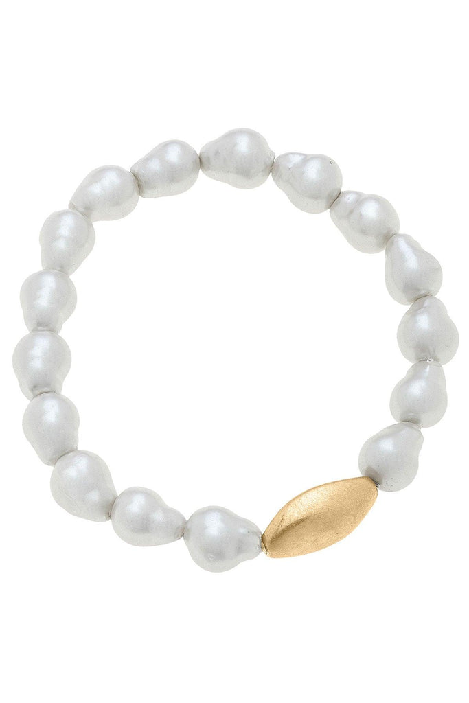 Bentley Freshwater Pearl Stretch Bracelet - Canvas Style