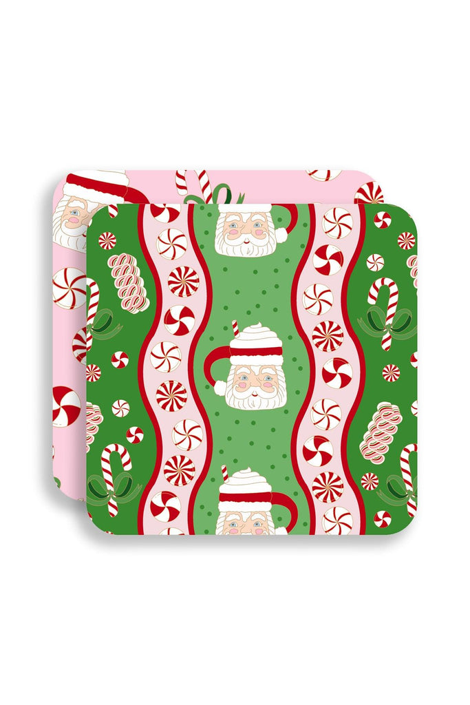Christmas Sweets Double-Sided Thick Paper Coasters (Set of 8) - Canvas Style