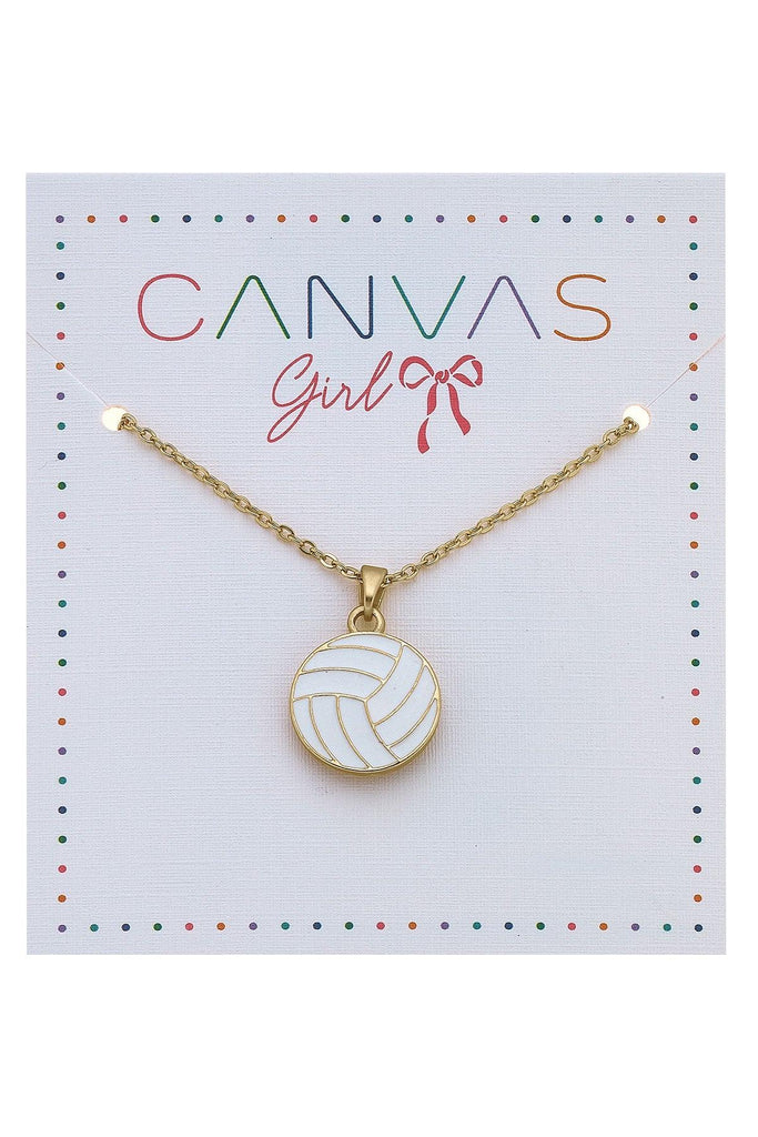 Eloise Volleyball Children's Necklace - Canvas Style