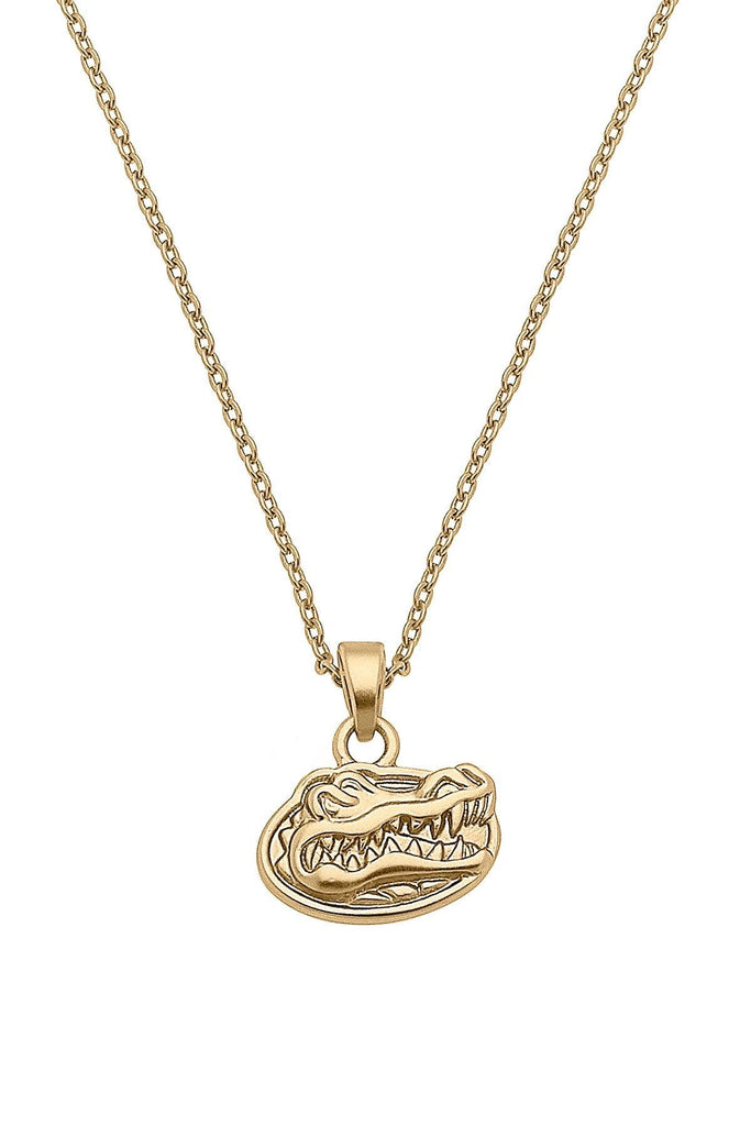Florida Gators 24K Gold Plated Pendant Necklace - Canvas Style
