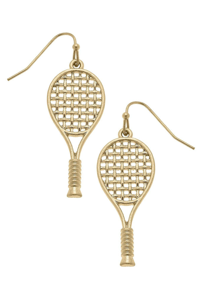 Game Point Tennis Racket Earrings - Canvas Style