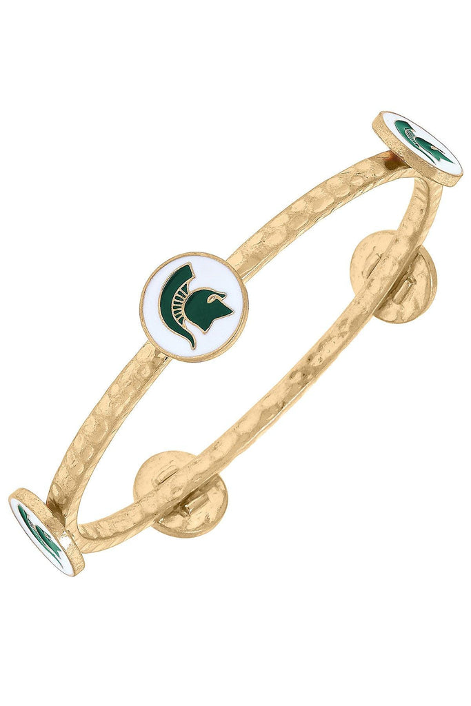 Michigan State Spartans Enamel Claudia Bangle - Canvas Style