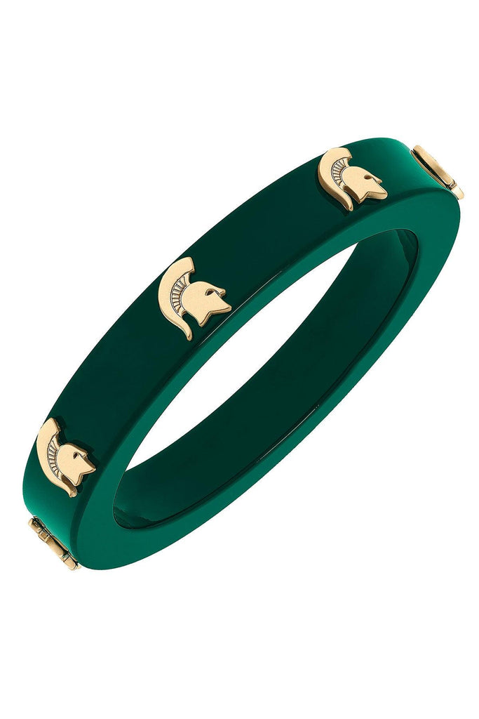 Michigan State Spartans Resin Logo Bangle - Canvas Style