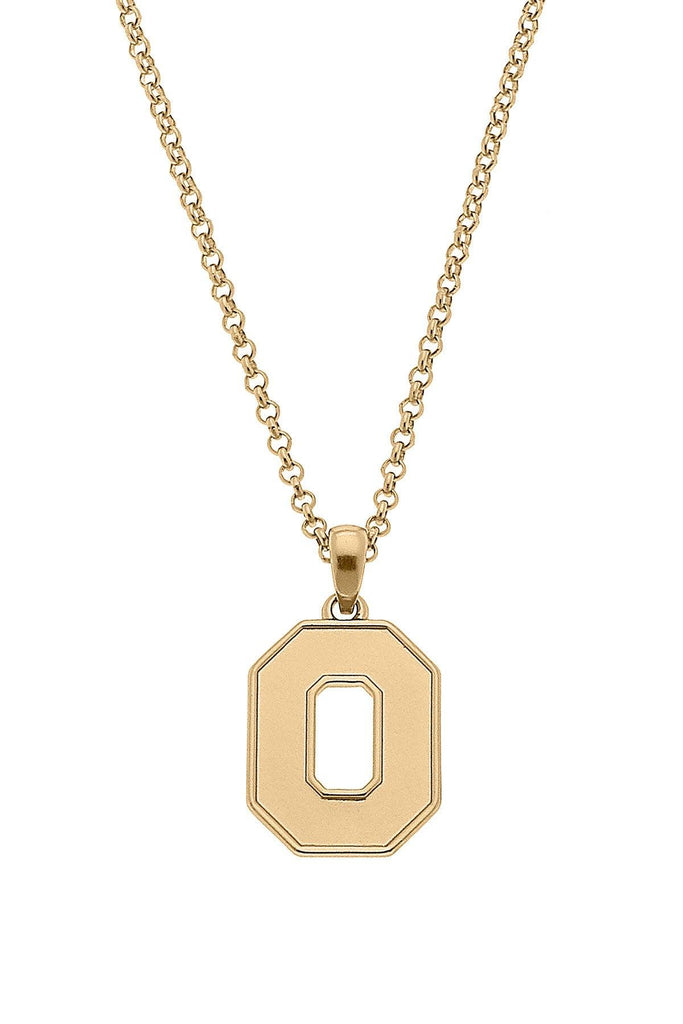 Ohio State Buckeyes 24K Gold Plated Pendant Necklace - Canvas Style