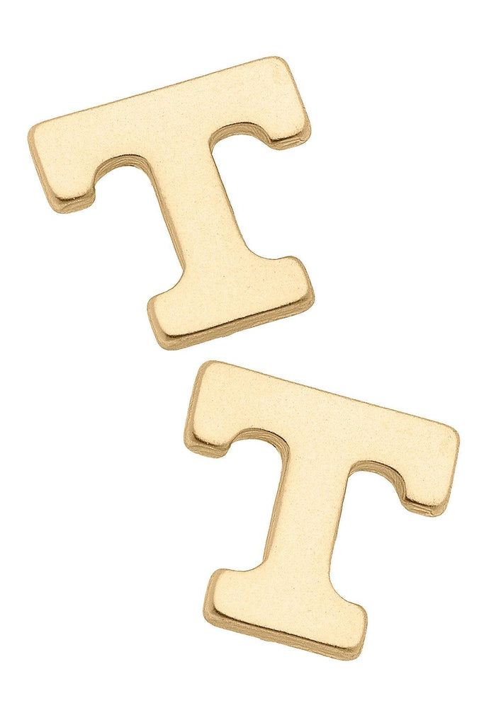 Tennessee Volunteers 24K Gold Plated Stud Earrings - Canvas Style