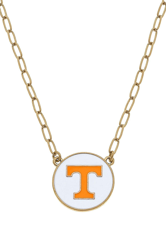 Tennessee Volunteers Enamel Disc Pendant Necklace - Canvas Style