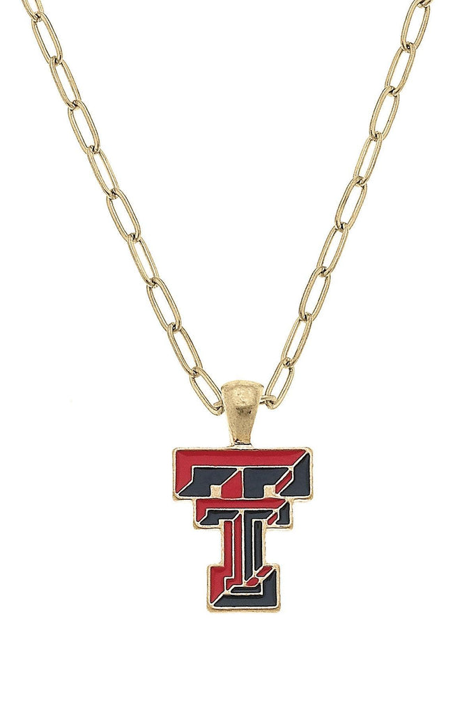 Texas Tech Red Raiders Enamel Pendant Necklace - Canvas Style