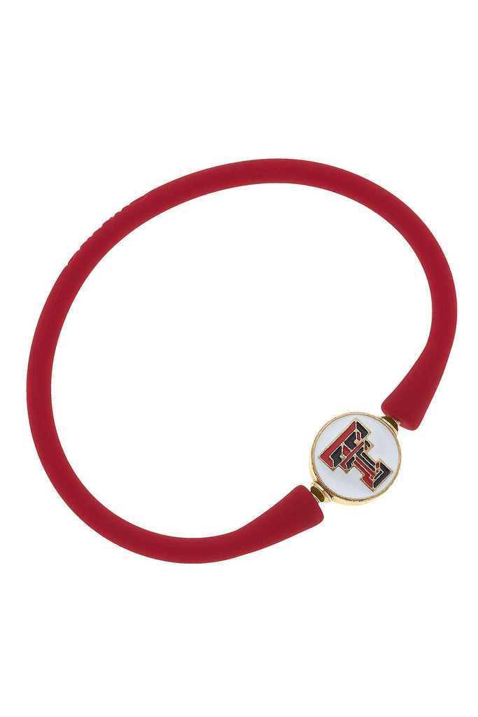 Texas Tech Red Raiders Enamel Silicone Bali Bracelet - Canvas Style