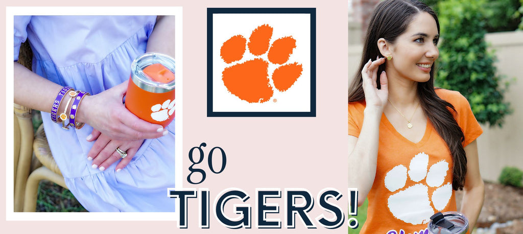 Clemson Tigers Jewelry, Game Day Jewelry, Tailgate Fashion