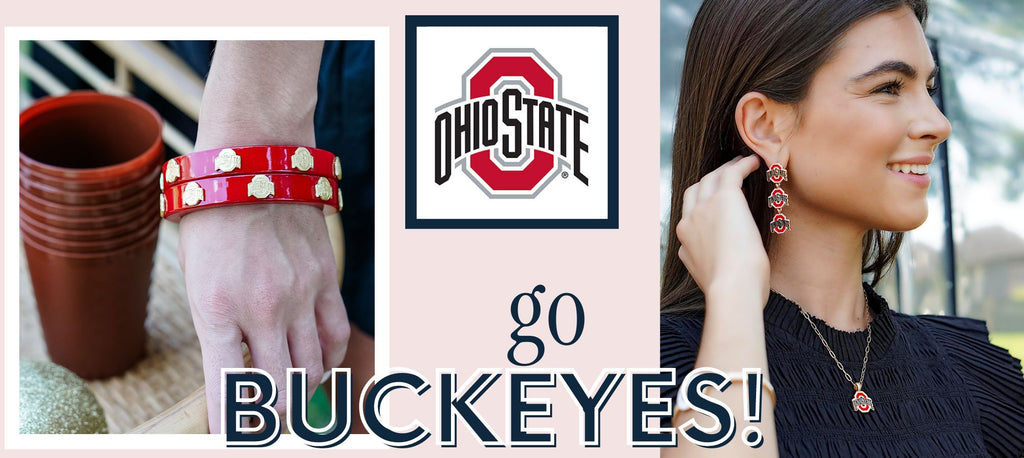 Ohio State Buckeyes Jewelry, Game Day Jewelry, Tailgate Fashion