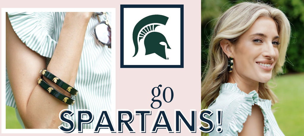 Michigan State Jewelry, Game Day Jewelry, Tailgate Fashion