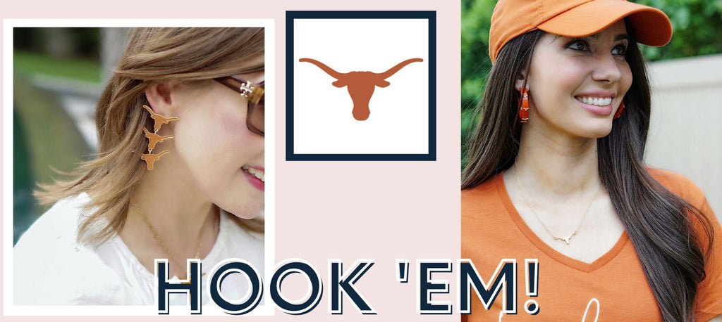 Texas Longhorns Jewelry, Game Day Jewelry, Tailgate Fashion