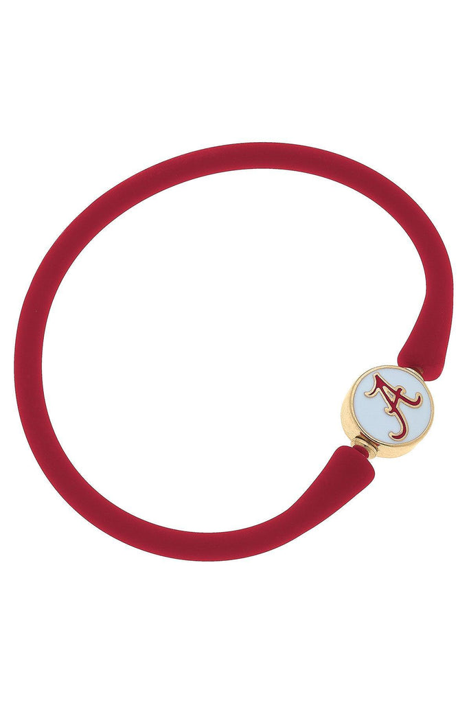 Alabama Crimson Tide Silicone Bali Bracelet - Canvas Style