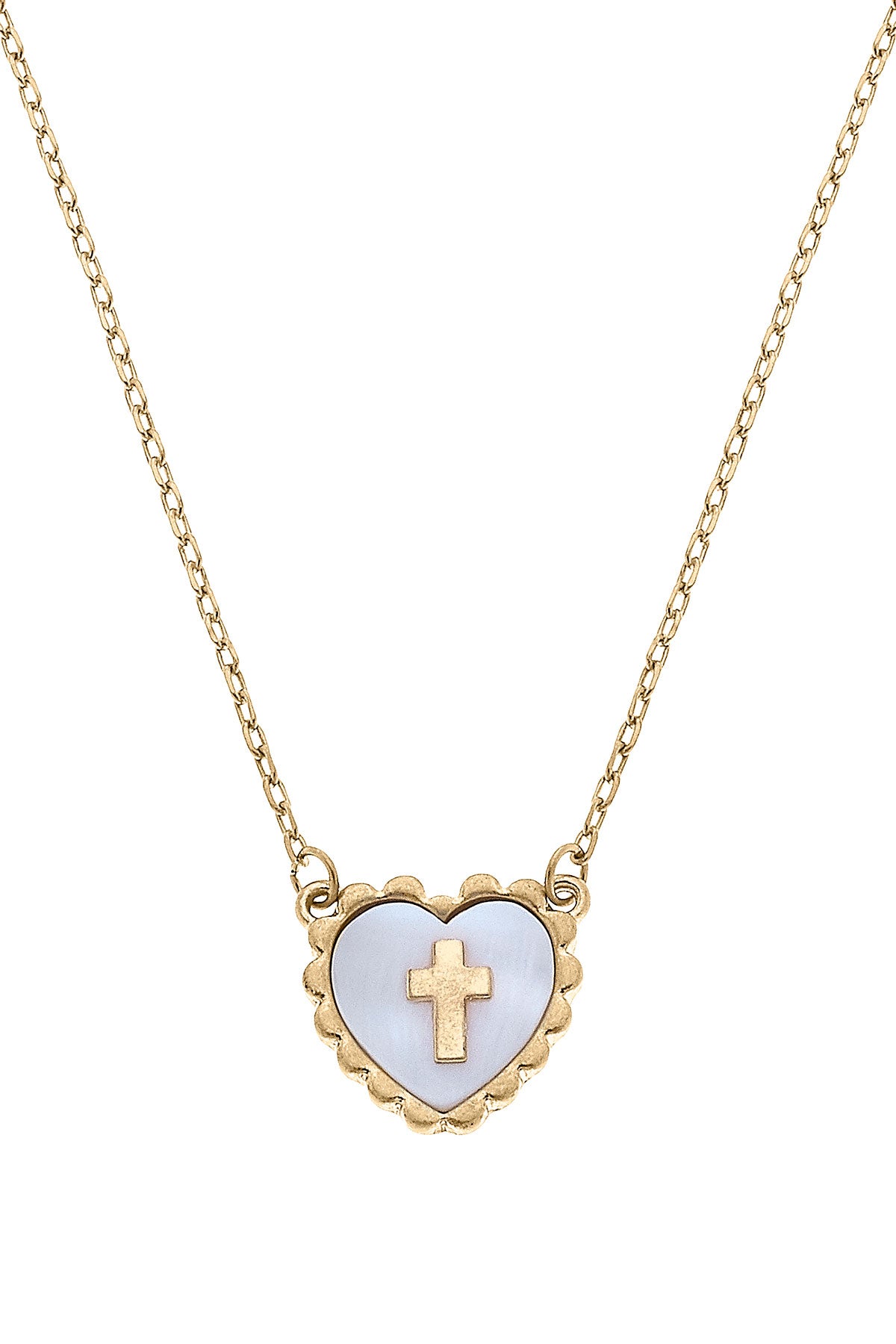 Radiance by Absolute™ Heart Cross Pendant with 19