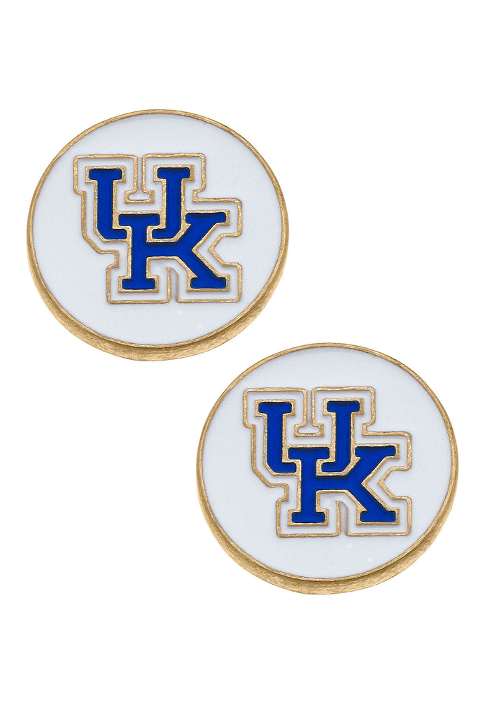 Kentucky Wildcats Enamel Stud Earrings
