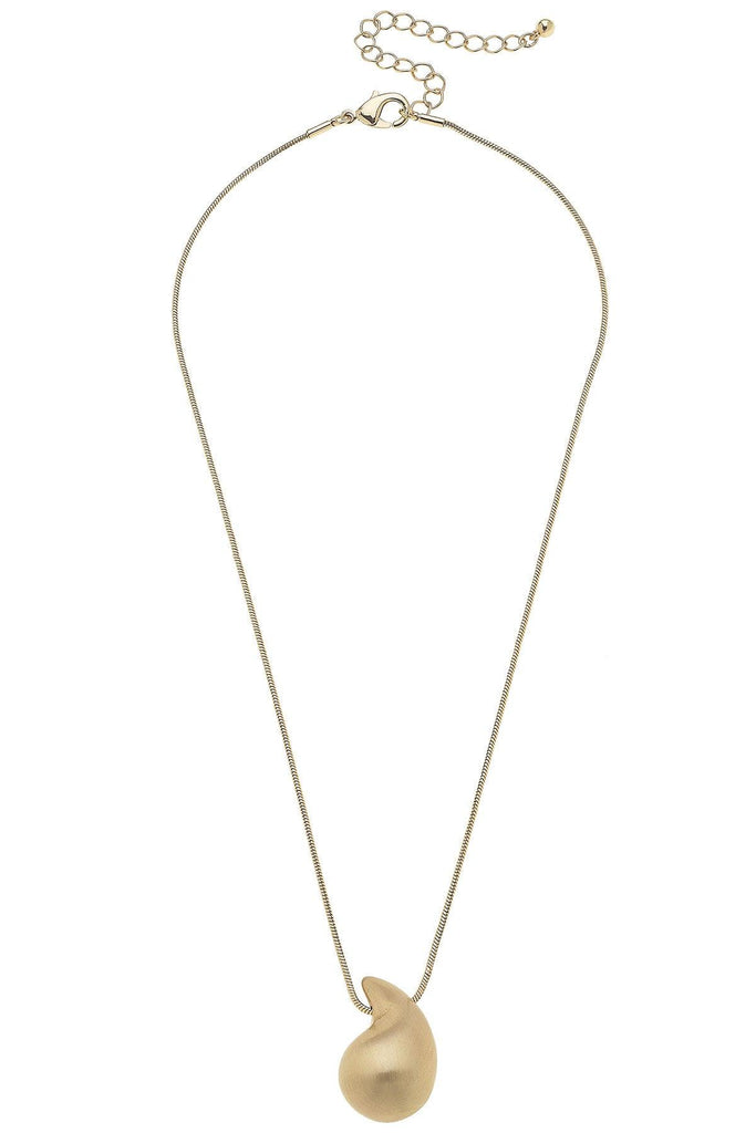 Icon Puffed Teardrop Necklace - Canvas Style