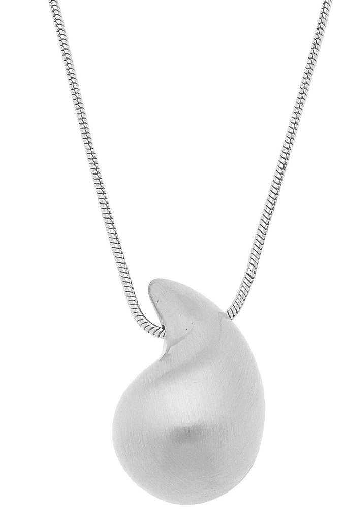 Icon Puffed Teardrop Necklace - Canvas Style