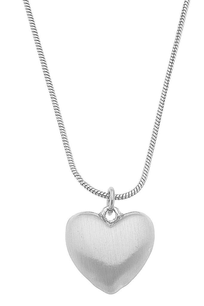 Icon Puffed Heart Necklace - Canvas Style