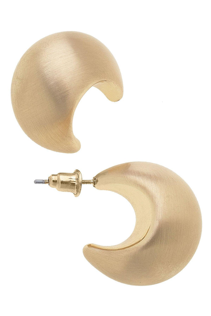Icon Tapered Puff Hoop Earrings - Canvas Style