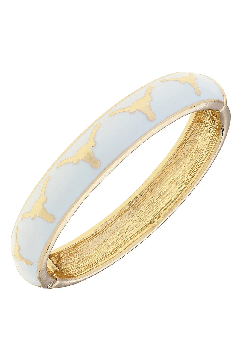 Georgia Bulldogs Sculpted Enamel Hinge Bangle: Black main image 1
