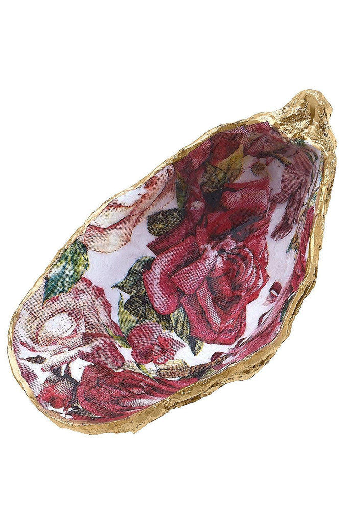 Abigail Decoupage Oyster Ring Dish - Canvas Style
