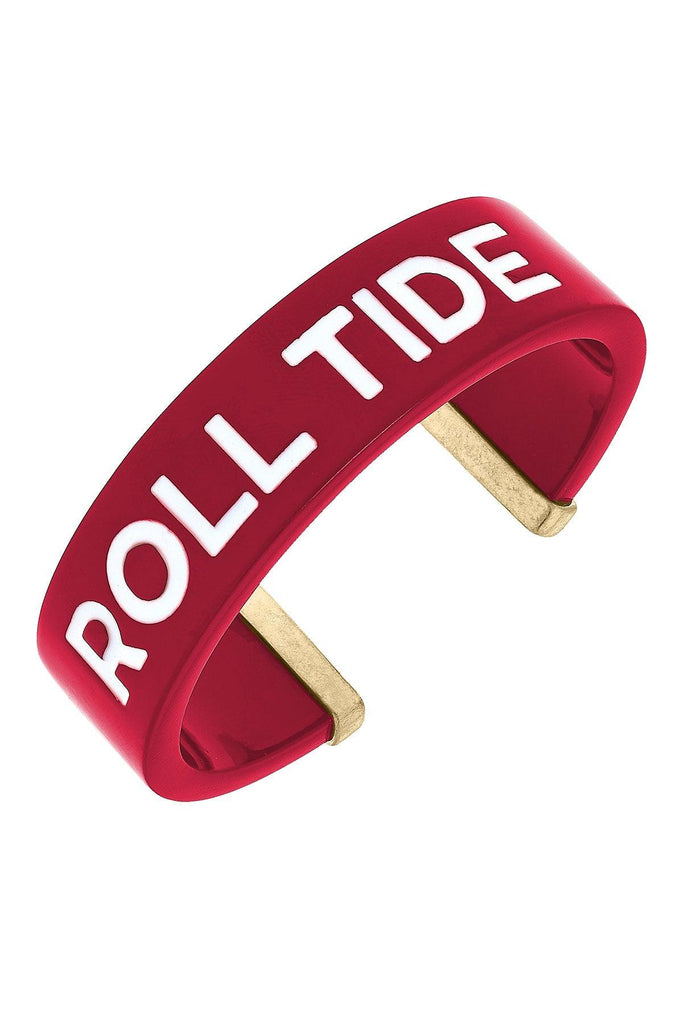 Alabama Crimson Tide Resin Cuff Bracelet - Canvas Style