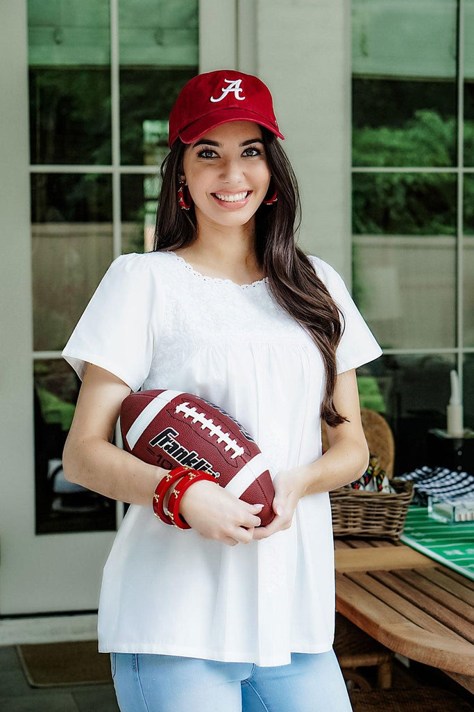 Alabama Crimson Tide Resin Logo Bangle - FINAL SALE - Canvas Style