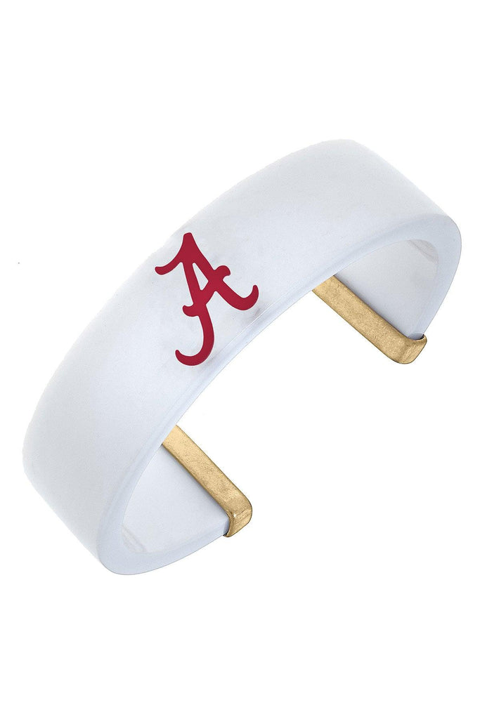 Alabama Crimson Tide Resin Logo Cuff Bracelet - Canvas Style