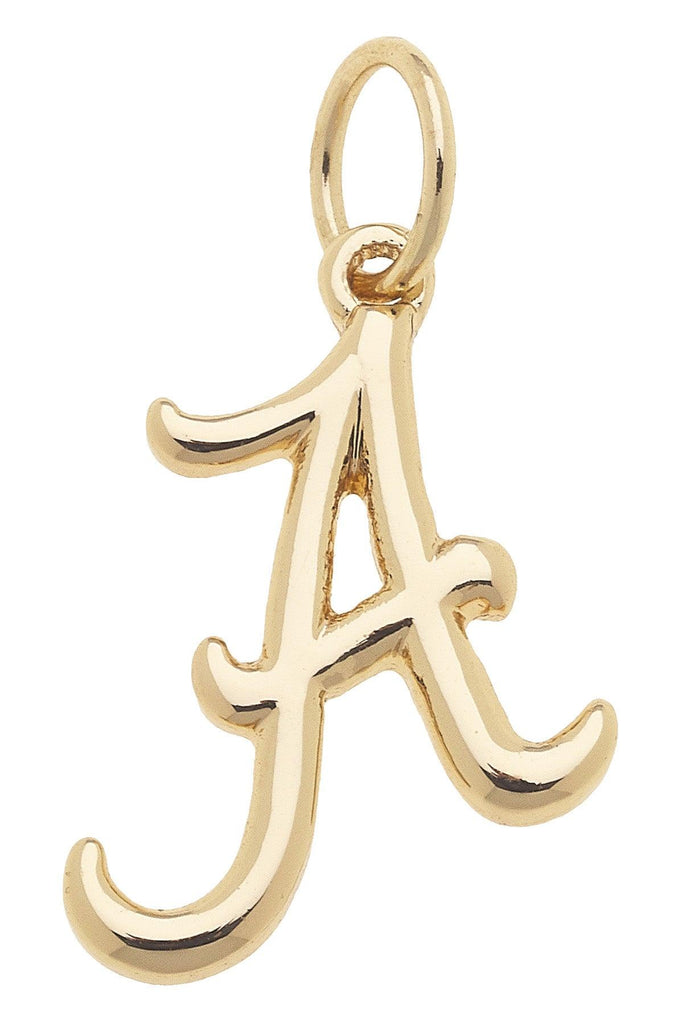 Alabama Crimson Tide Shiny Gold Logo Charm - Canvas Style