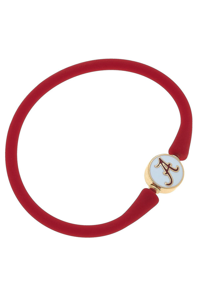 Alabama Crimson Tide Silicone Bali Bracelet - Canvas Style