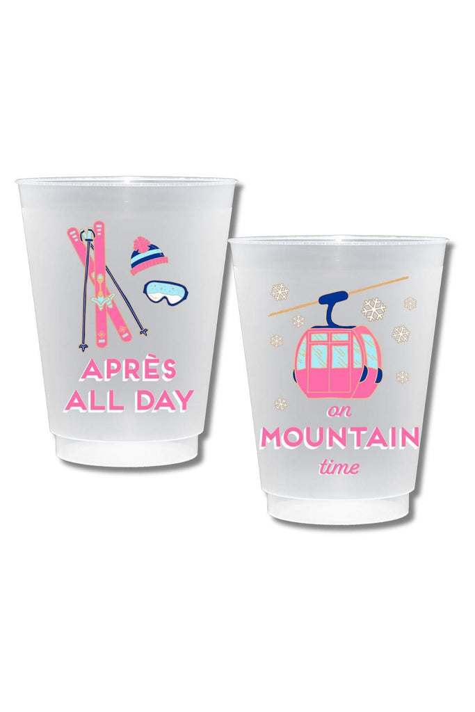 Apres All Day Shatterproof Frost Flex Plastic Cups (Set of 10) - Canvas Style