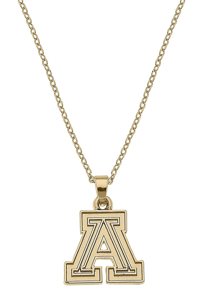 Arizona Wildcats 24K Gold Plated Pendant Necklace - Canvas Style