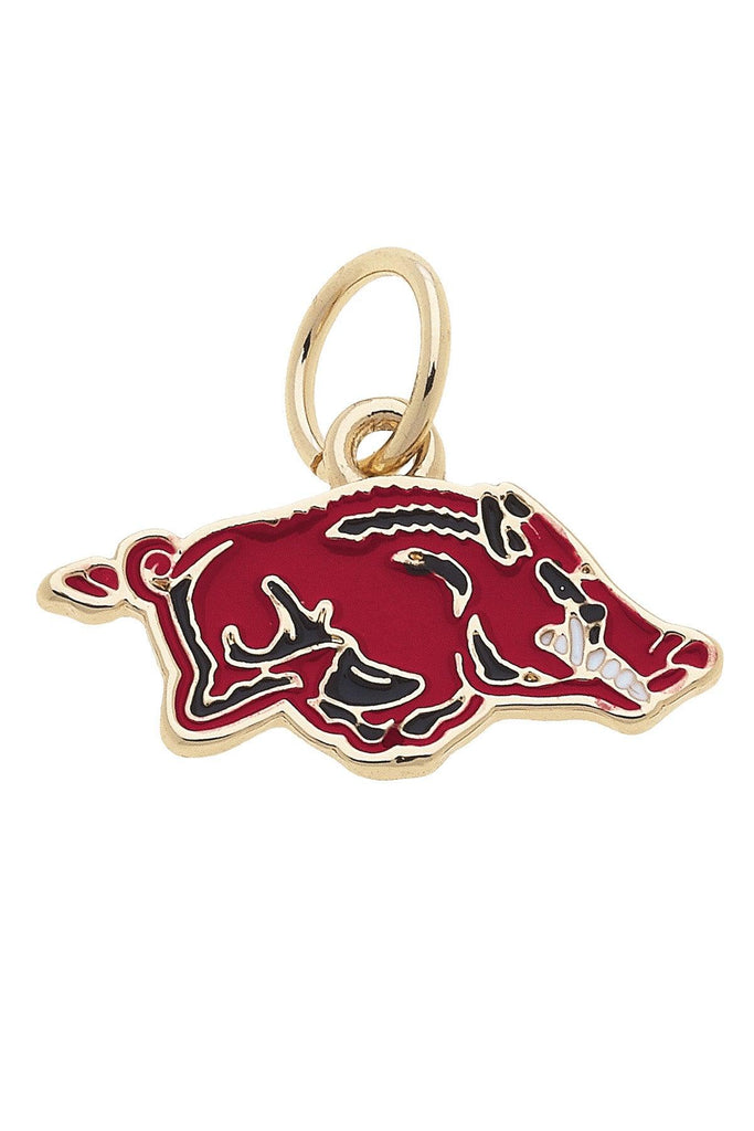 Arkansas Razorbacks Enamel Logo Charm - Canvas Style