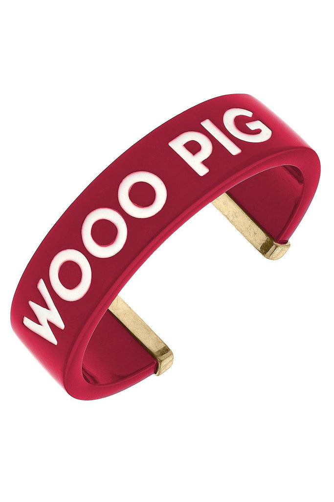 Arkansas Razorbacks Resin Cuff Bracelet - Canvas Style