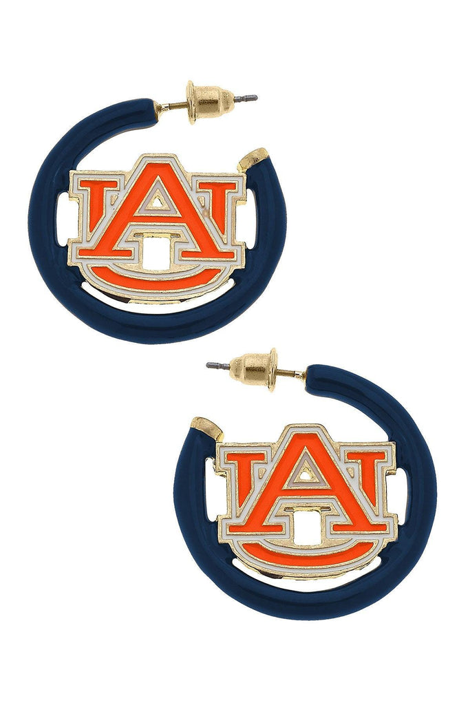 Auburn Tigers Enamel Logo Earrings - Canvas Style