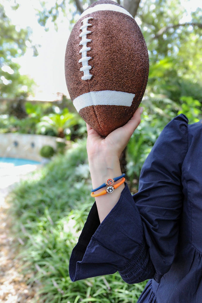 Auburn Tigers Enamel Silicone Bali Bracelet - Canvas Style