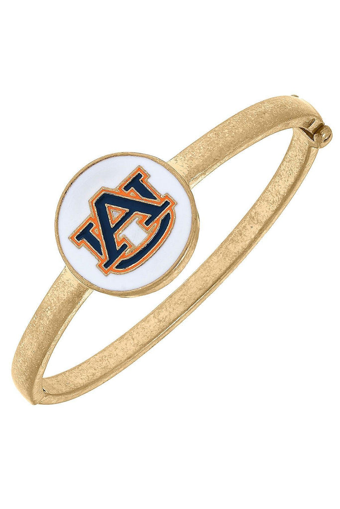 Auburn Tigers Enamel Statement Hinge Bangle - FINAL SALE - Canvas Style