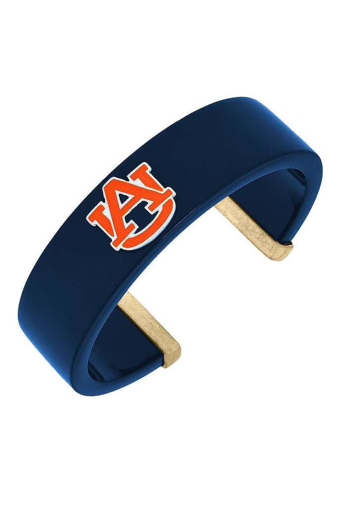 Auburn Tigers Resin Logo Cuff Bracelet - Canvas Style