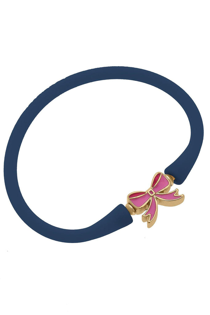 Bali Children's Bow Bracelet in Navy - Canvas Style