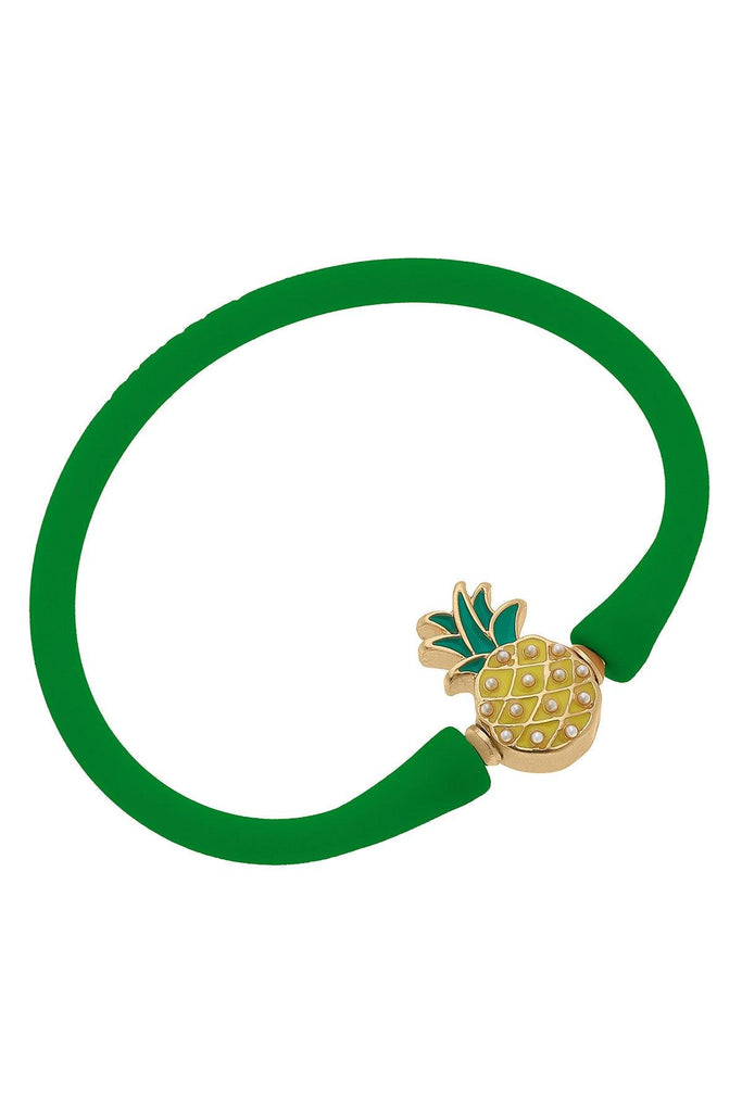 Bali Children's Pineapple Bracelet in Green - Canvas Style