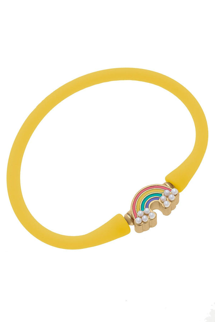 Bali Children's Rainbow Bracelet in Yellow - Canvas Style