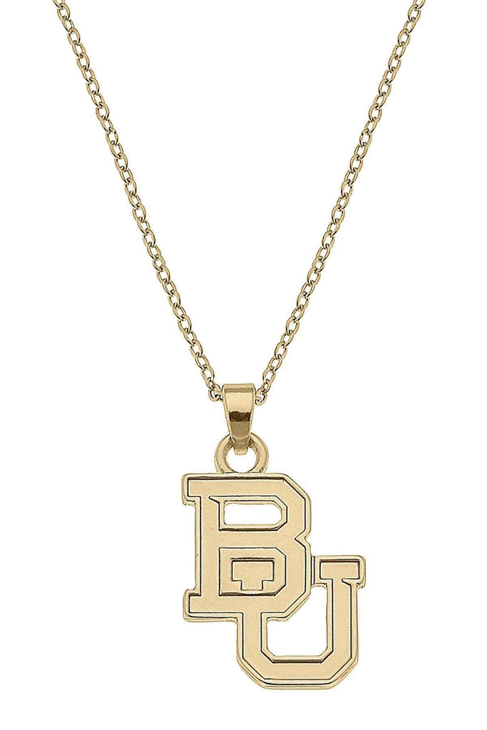 Baylor Bears 24K Gold Plated Pendant Necklace - Canvas Style