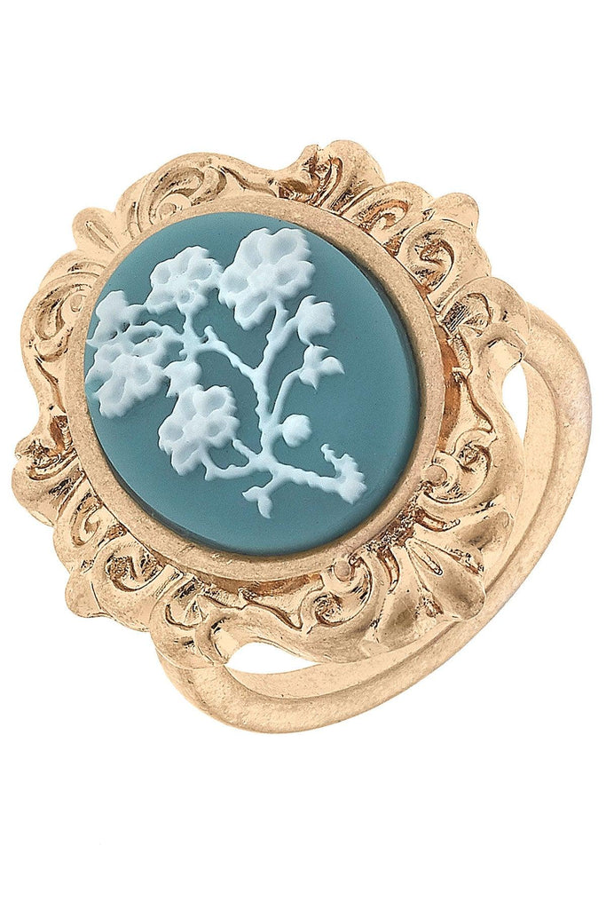 CANVAS Style x @ChappleChandler Pookie Floral Ring in Wedgwood Blue, Size 7 - Canvas Style