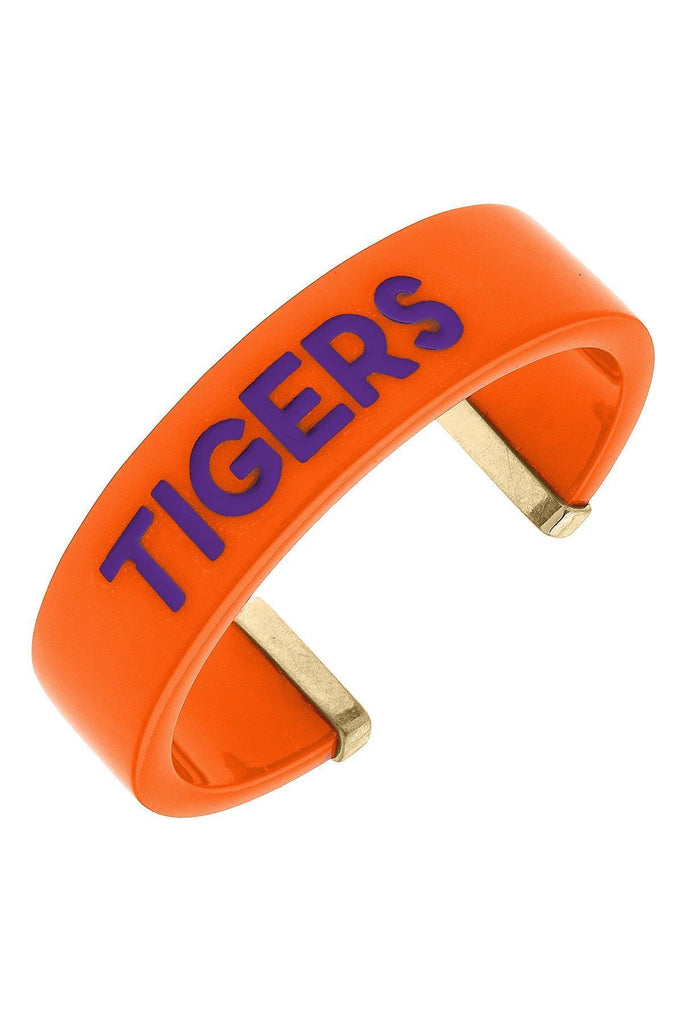 Clemson Tigers Resin Cuff Bracelet - Canvas Style