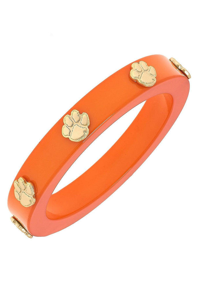 Clemson Tigers Resin Logo Bangle - FINAL SALE - Canvas Style