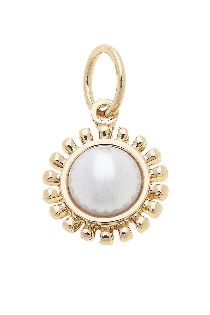 Coin Pearl Charm in Ivory - Canvas Style