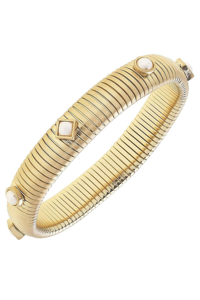 Constance Pearl Watchband Bangle - Canvas Style